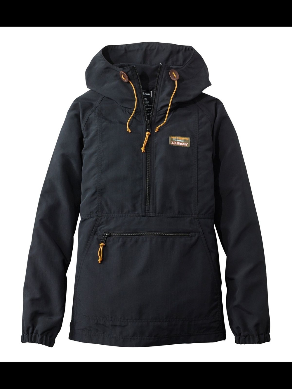L.L.Bean Women's Mountain Classic Anorak Black
